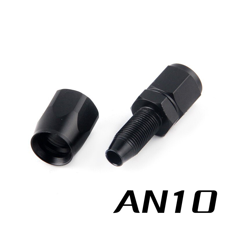 Rett 90 grader aluminium  an4 6 8 10 smidd type svingbar slange endekobling adapter oljekjøler drivstoffledning: Rett  an10