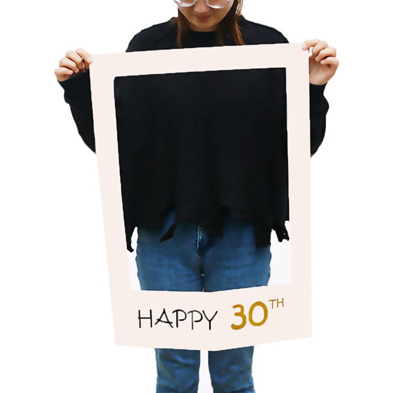 1Stck Party Geburtstag Hochzeit Papier Rahmen Camer Requisiten Fotografie Hintergrund Dekoration Diy Neuheit Party Requisiten