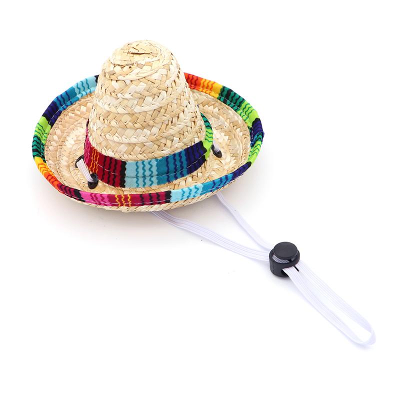 Dog Sombrero Hat Funny Dog Costume Chihuahua Clothes Mexican Party Decorations