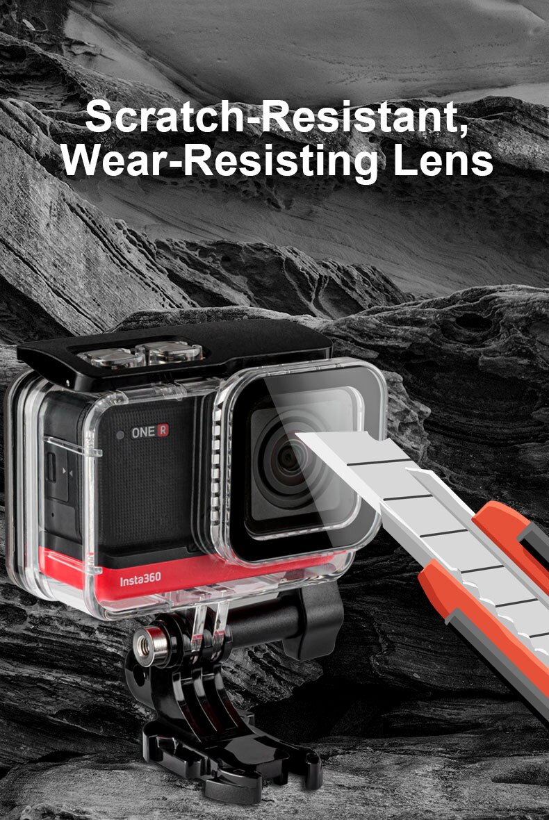 Telesin 40 m subaquática à prova dunderwater água habitação caso protetor saco de armazenamento para insta360 um r 4 k edição câmera caso acessórios