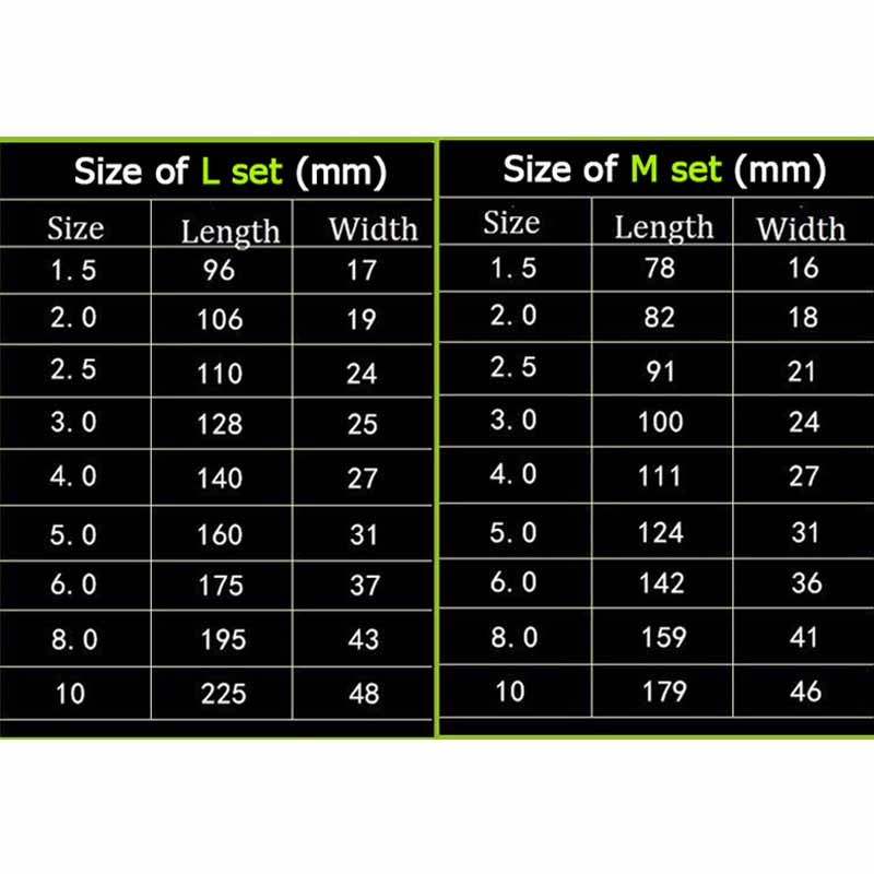 9pcs/set Hex wrench Allen wrench Metric chrome vanadium steel wrench short arm tool set