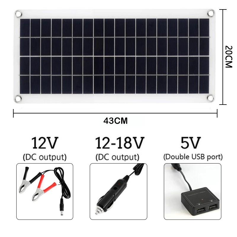 1000w Solar panel 12V Solarzellen 60a 150a Controller Solar platte Kit für Telefon RV Auto MP3-Pad Camping Outdoor-Batterie versorgung
