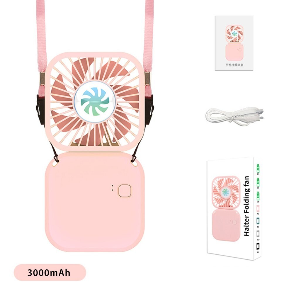 Mini Usb Opladen Geruisloze Desktop Elektrische Ventilator Decoratie Cool Air Hand Held Reizen Cooler Cooling 3000Mah: Oranje