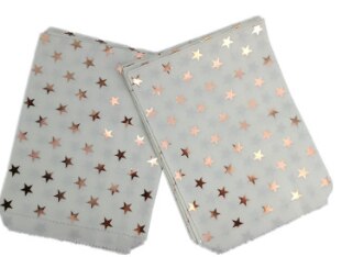 25 Pcs/pack 18cm Bags Paper Pouch Rose Gold Paper Food Safe Bags Birthday Wedding Party Favors Bags Packing for Guests: GP01