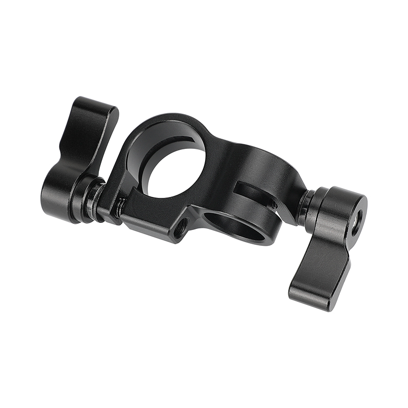 CAMVATE Standard 15mm To 19mm Rod Clamp Adapter Perpendicular Railblock For DSLR Camera Cage Rig, Shoulder Mount Support Rig