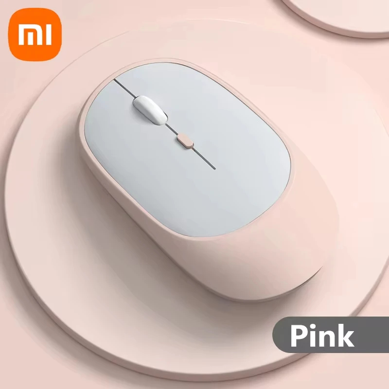 Xiaomi mouse sem fio bluetooth 2.4g, mouse silencioso ajustável dpi design ergonômico usb recarregável para jogos e escritório: Verde