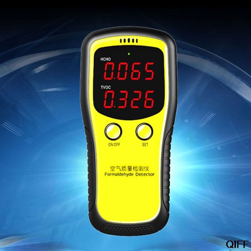 & Draagbare Lcd Digitale Dioxide Meter CO2 Monitor Indoor Air Quality Formaldehyde Detector Juni 25