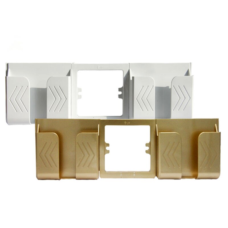 Wall Socket Phone Holder Bracket Dual USB Power Outlet Socket Wall Charger Adapter Home Phone Charging Holder Display Support