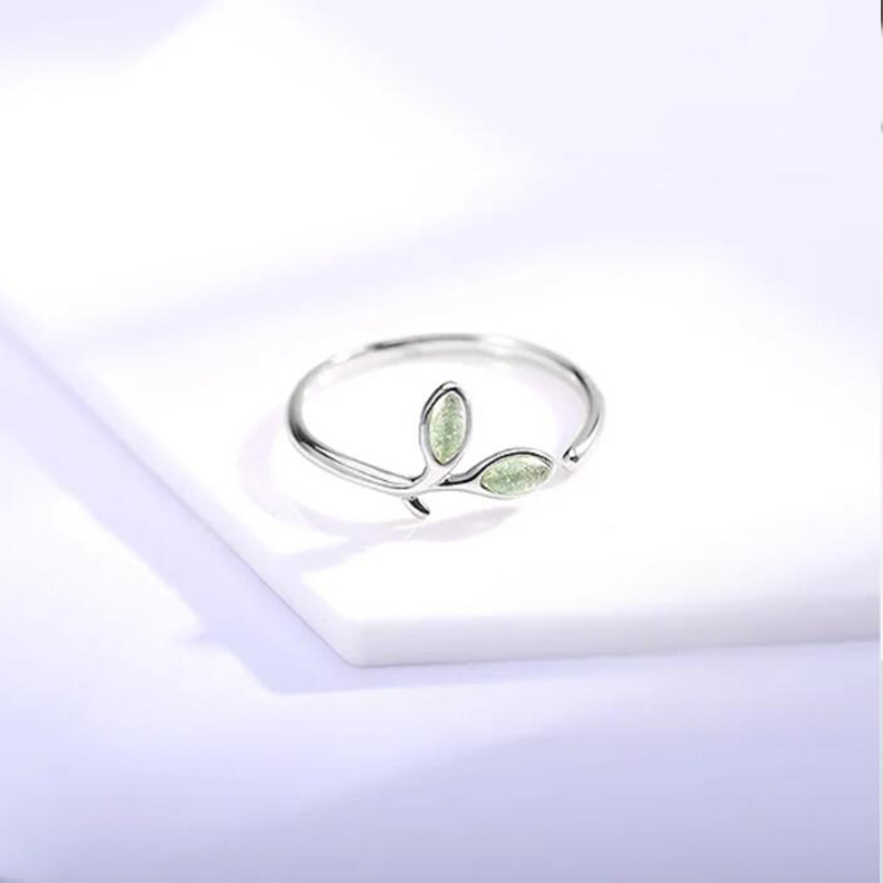 anillo de pegamento en forma de gota de rama esmaltada, anillo azul quemado artístico y fresco, accesorios de de de vacaciones para mujer a la y Retro: Negro
