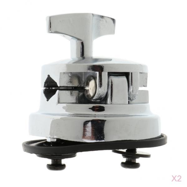 2x Zinc Alloy Drum Holder Base Plate Drum Rack Clamp Drum Tom Mount Bracket