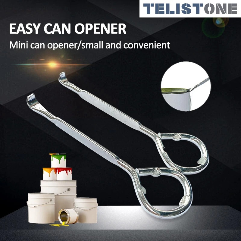 6Pcs Alloy Steel Portable Paint Bucket Jar Can Opener Simple Multifunctional Metal Soda Beer Bottle Gripper Openers