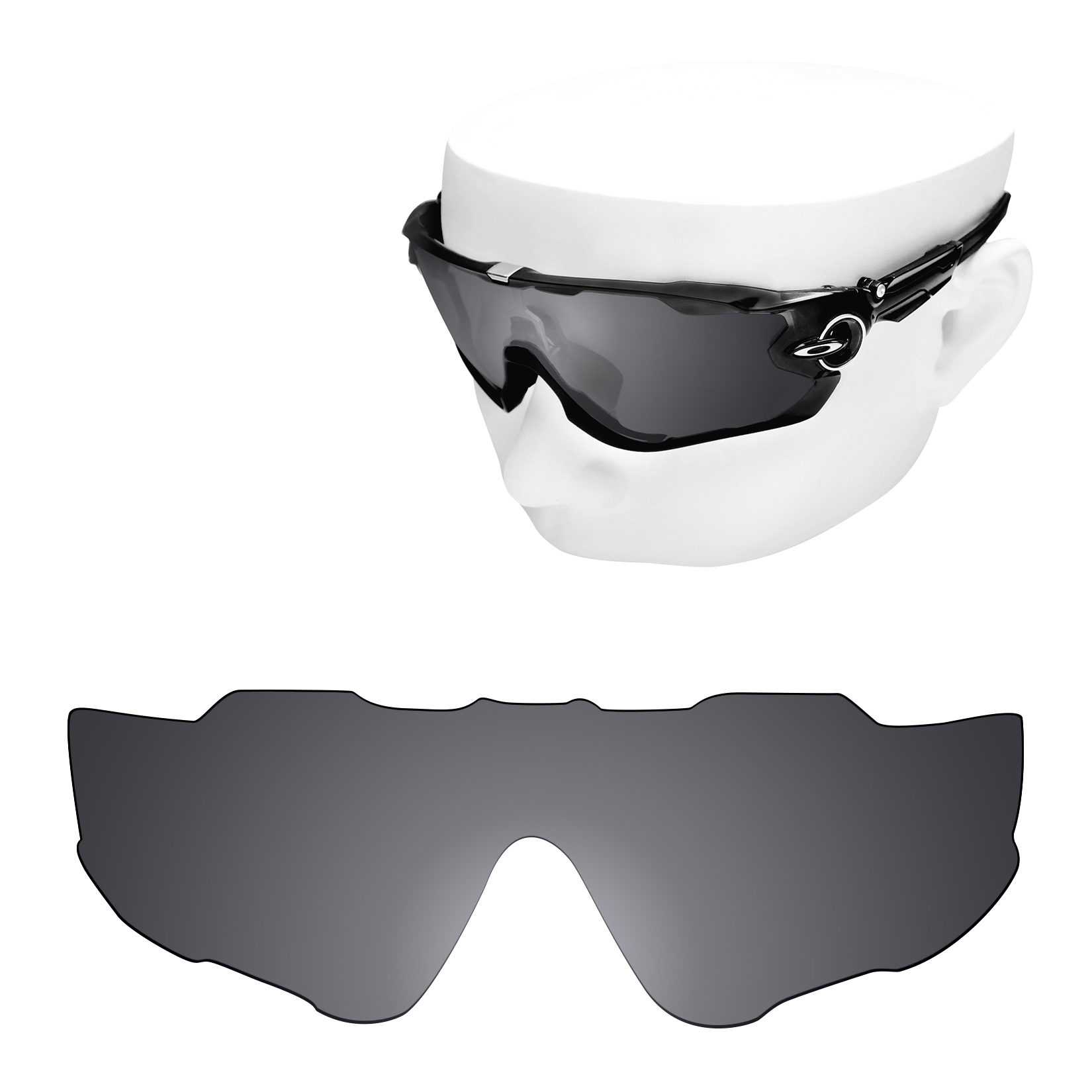 Reemplazos de lentes polarizadas OOWLIT para gafas de sol Oakley Jawbreaker OO9290: multicolor (solo lentes)