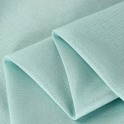 High-elastic and light-elastic knit Ribery fabric lining lining chiffon skirt fabric elastic force. soft. Drape. Silk luster.: 16 Tiffany Blue