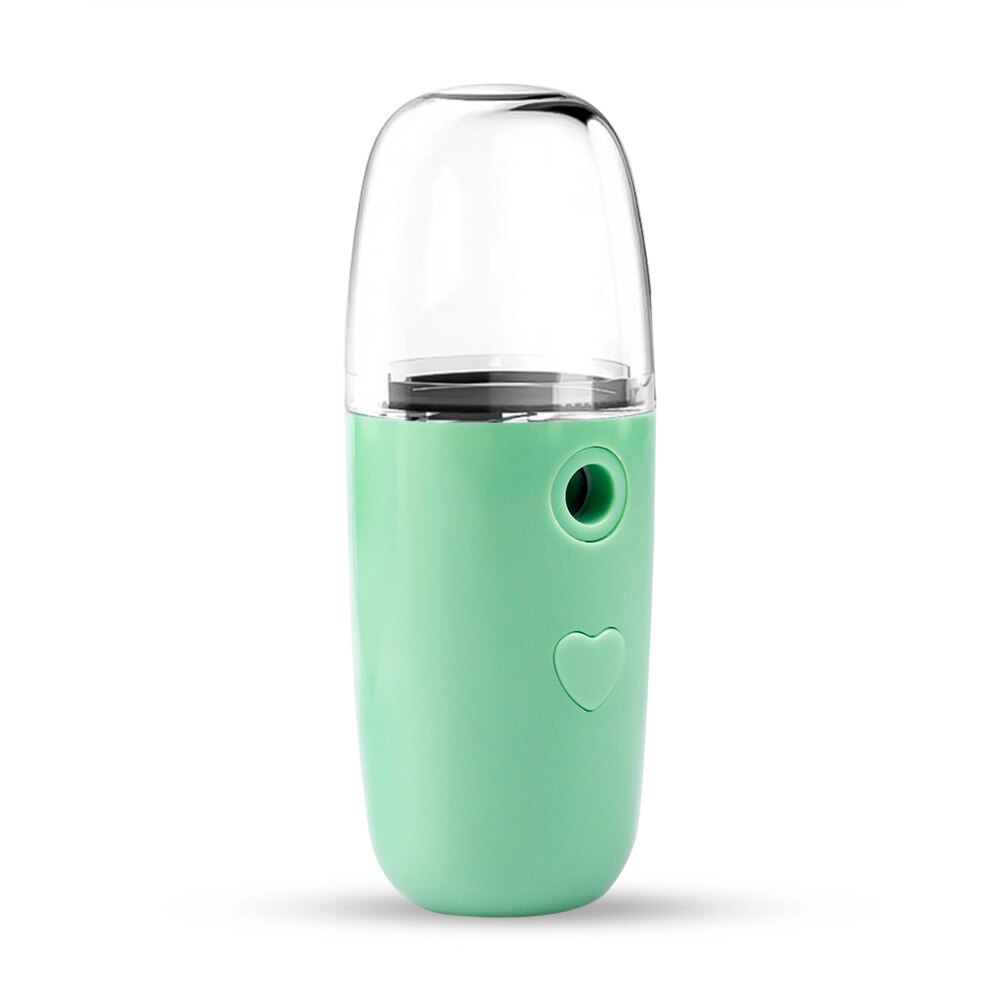 Auto luftbefeuchter Tragbare Kleine Luftbefeuchter USB Aufladbare 30ML Handheld Wasser Meter Ultraschall Ladung Diffusor Mini Öl: Grün