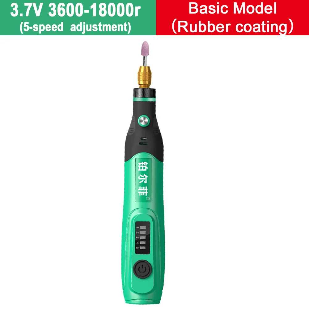 0, 5-18000r 3600 v Elektro bohrer Mini-Schleifer Graveur Rotations werkzeug für Metall glas Keramik Schleifen Gravur Schneiden Polieren: Grau