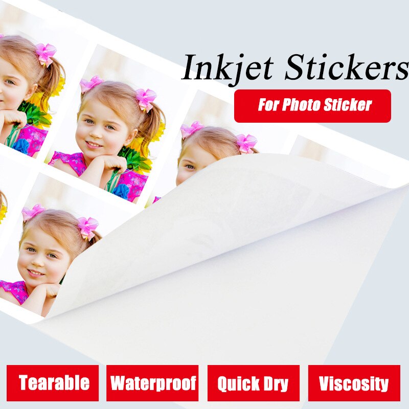 A3/A4/A5/A6 Fotopapier Hoge Glossy Zelfklevend Inkjet Printen Met Back Sticker Sublimatie blanks Photo Printer
