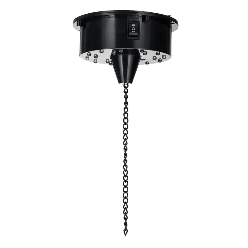 Boule en verre miroir tournant, 18 à LED lumières Disco, contrôle du son, boule réfléchissante, éclairage de scène pour discodj