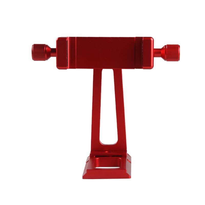 Adjustable Tripod Mount Adapter Vertical 360 Rotation Phone Clipper Stand for iPhone X 8 7 Huawei Samsung: Red
