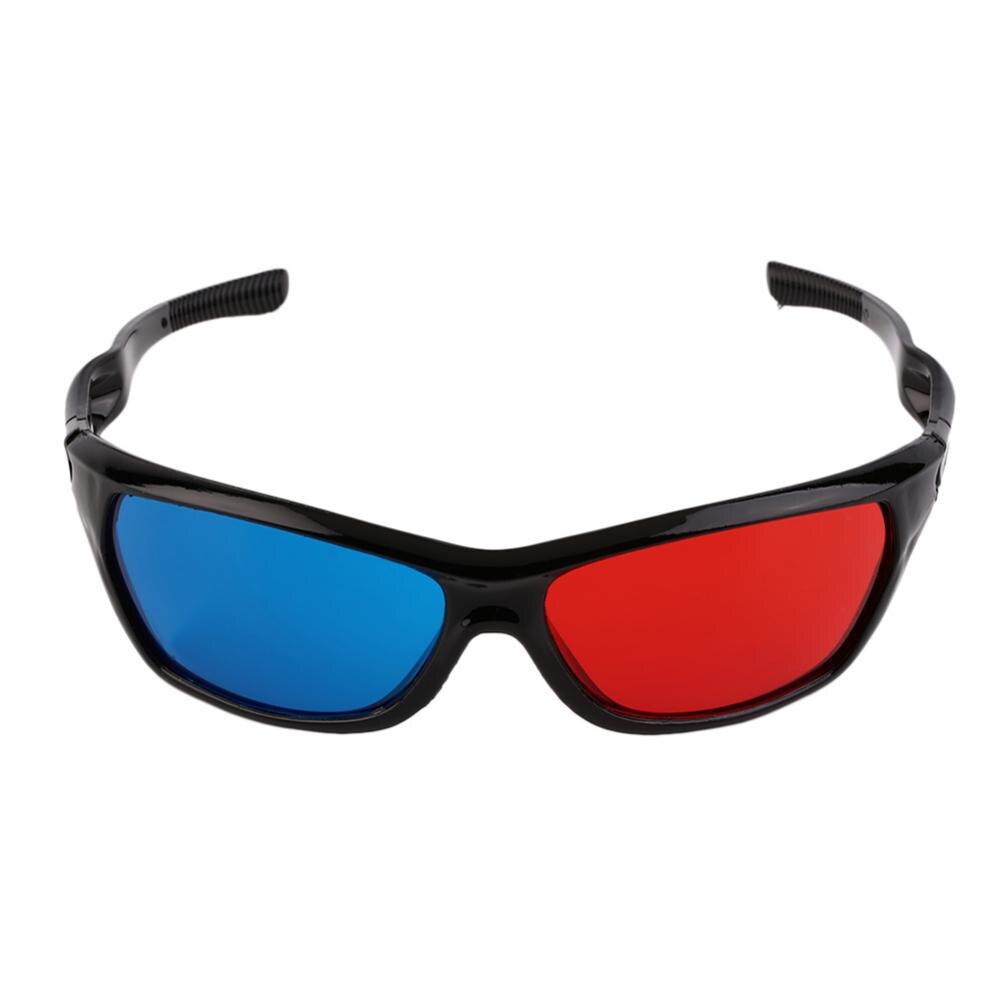 Volwassen Zwart Frame Rood Blauw 3D Bril Voor Dimensional Anaglyph Movie Game Dvd Voor Dimensional Anaglyph Movie Game 3D Bril