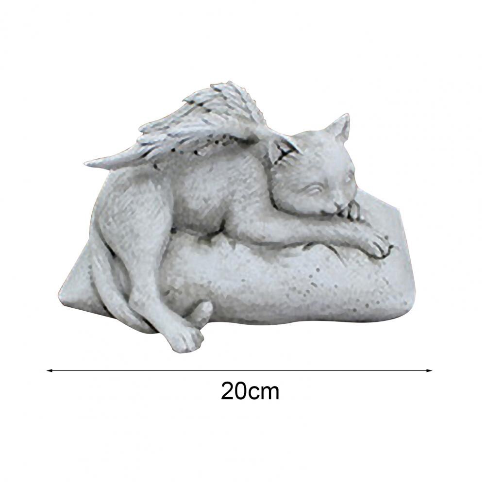 Statue ange chien chat, modèle de jardin en résine, excellente fabrication, Sculpture de chien chat, affichage, ornement pour cour, décoration de la maison