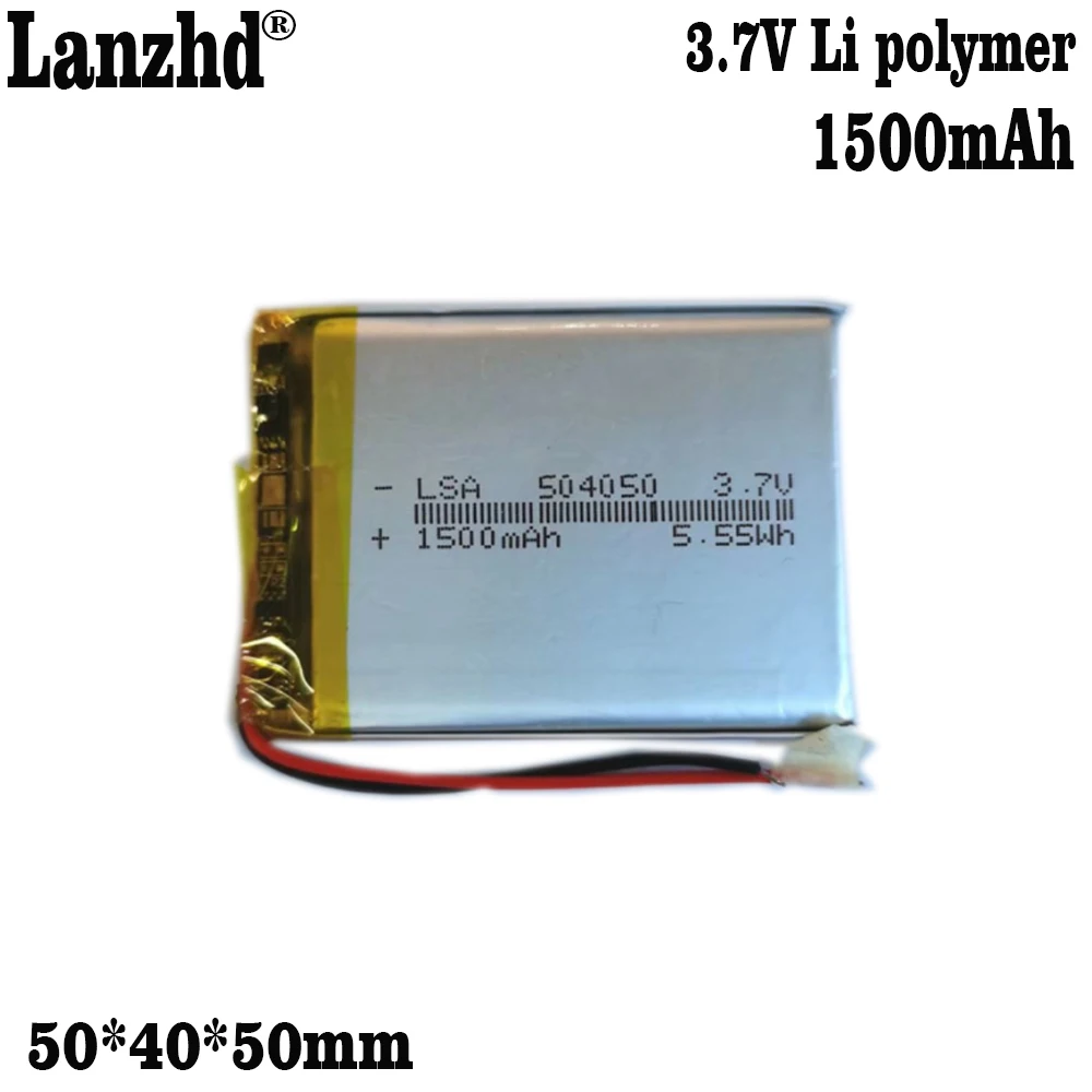 1-10 szt. 3,7 V bateria rejestratora jazdy 1500 mAh 504050 pióro do nagrywania Li-ion Cell Beauty for Power bank inteligentna bateria lusterka do makijażu