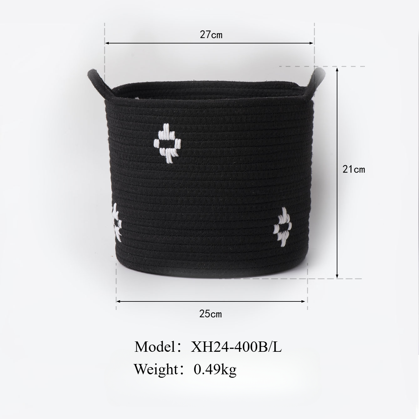 Eenvoudige katoenen en linnen touw opbergmand thuis kleding opbergmand woonkamer speelgoed opslag vuile kleren mand: YELLOW