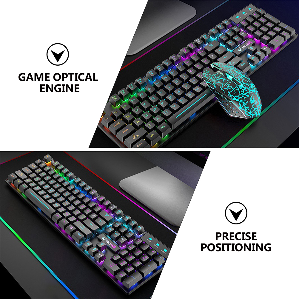 1 Set Wireless Charging Keyboard Kit Gaming Keyboard Backlit