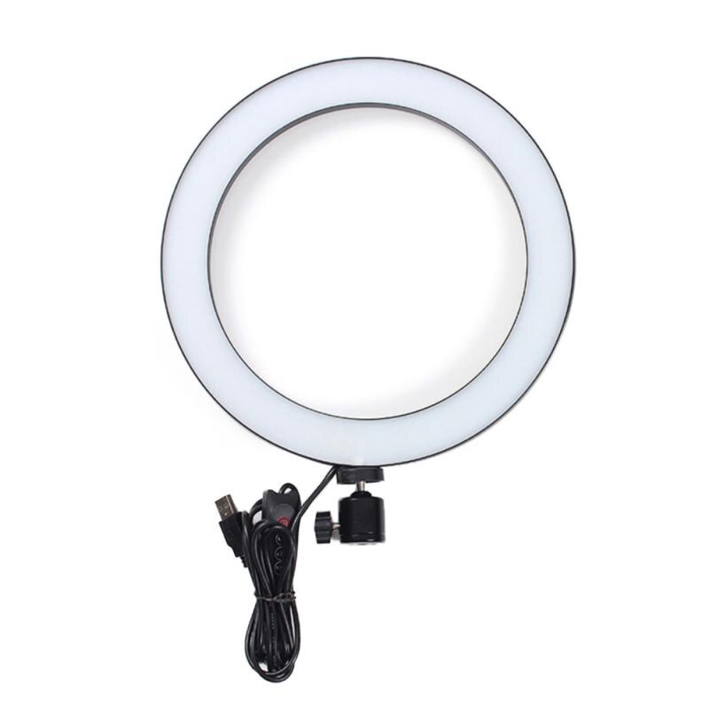 Led Dimbare Ring Licht Studio Foto Video Live Lamp Zonder Statief Beugel Usb Fill-In Licht Ring met Controller Lamp