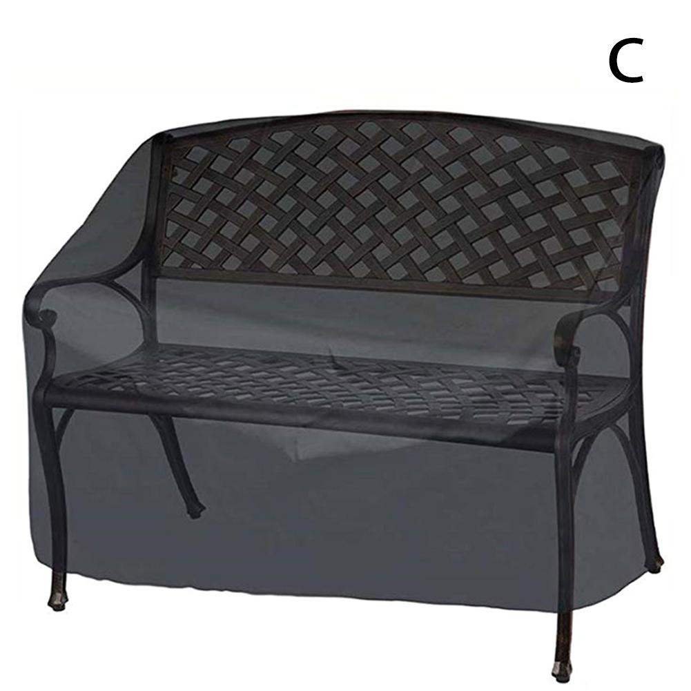 Garten Terrasse Bank Abdeckung Im Freien Wasserdichte Möbel Abdeckung für 2-Seater/3-Seater/4-Seater Bänke: C