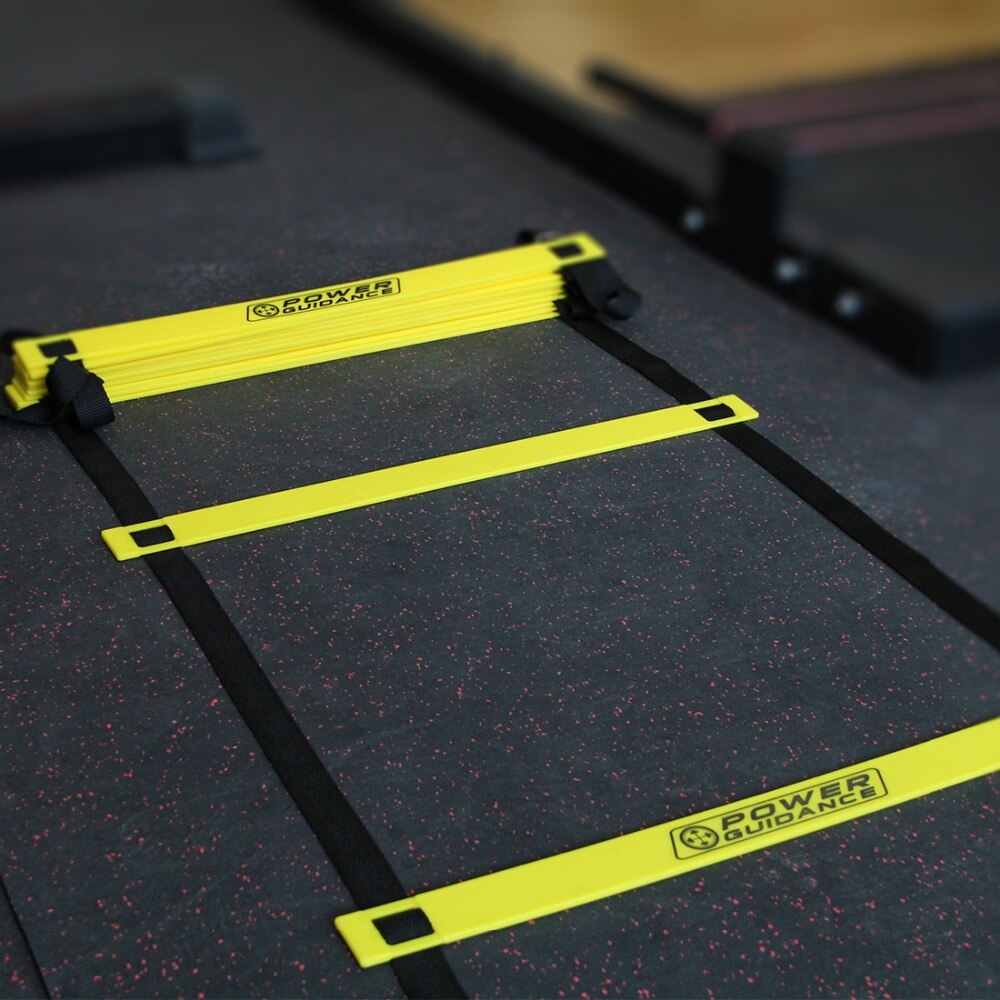 Agility Ladder (5.8M/19Ft) - with 12 Heavy Duty Plastic Rungs,Ground Stakes & Carry Bag - Perfect for Speed & Agility Training