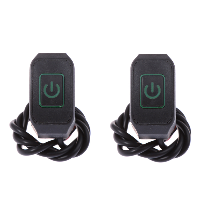 Motorrad-Lenkerschalter, 22 mm, 12 V, Ein-/Aus-Geschmack, universeller wasserdichter Motorrad-Anschluss, Steuerschalter, Moto-Zubehör: Braun