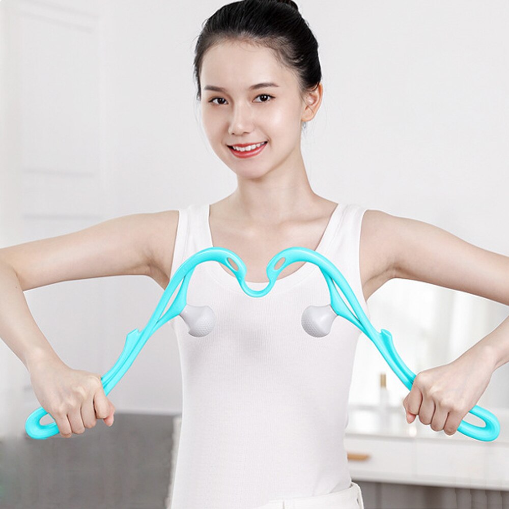 Neck Massager, Shoulder Relaxer Handheld Self Muscle Massage - Lightweight &amp; Portable,with Massage Point for Muscle Relax