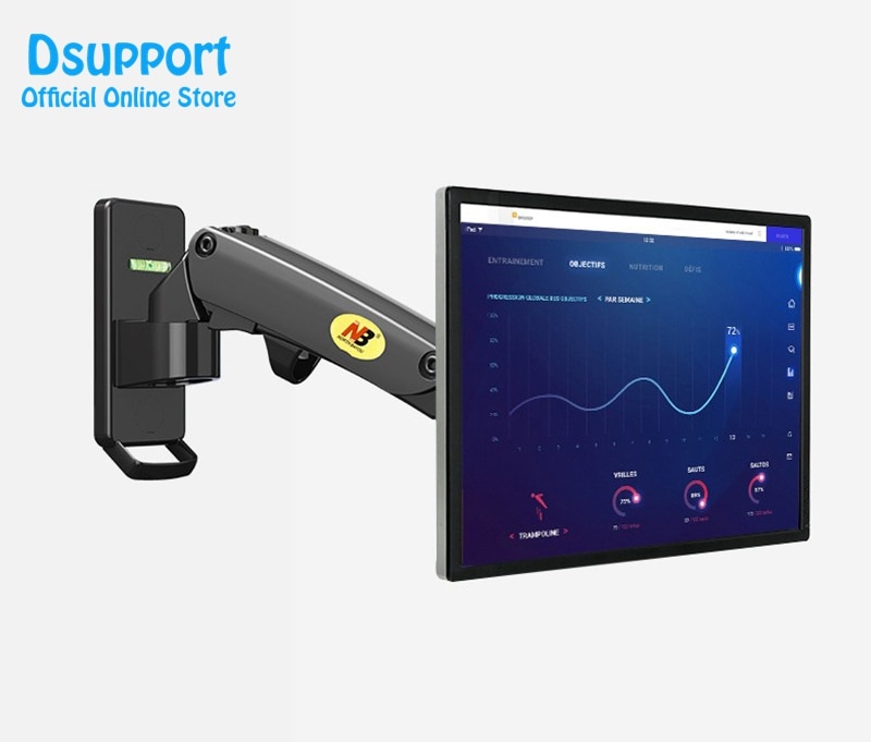 TV wall Mount Gas Spring NB F120 for 17-27 inch Full Motion LCD LED Monitor Holder Aluminum Arm Bracket max loading 7 kgs