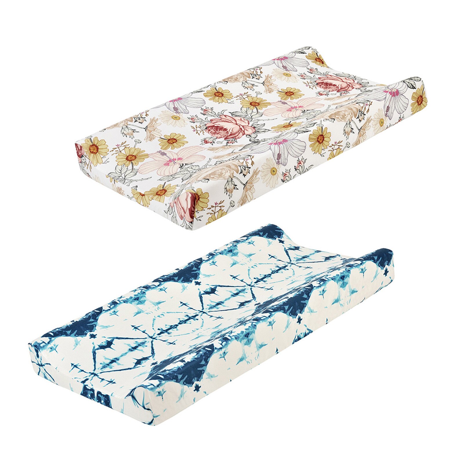 2Pcs Baby Veranderende Tafel Baby Kwekerij Luier Veranderende Pad Soft Cotton Blend Cover Veranderende Tafel Cover Funda Cambiador Ajustable: G