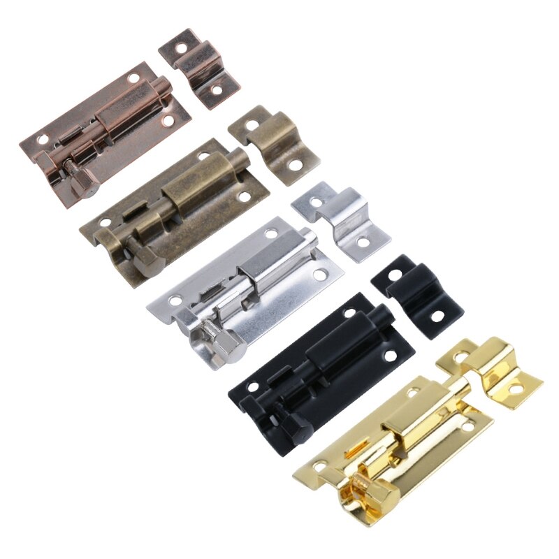 Thickened Sliding Bolt Door Lock Stainless Steel Slide Latch Lock Safety Door Barrel Bolt Privacy Latch Easy to Install