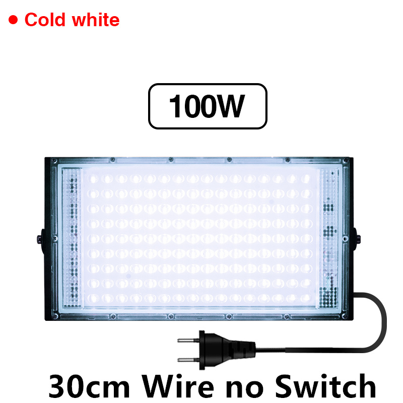 Lampe horticole de croissance LED, 50/100W, AC 220V, pour serre/chambre de culture, éclairage pour plantes: blanc chaud