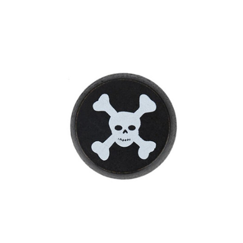 Saizhi Cute Animal Prints Wooden Yoyo Toys Ladybug Toys Kids Yo-Yo Yo Yo Toys For Children Children Yoyo Ball: skull