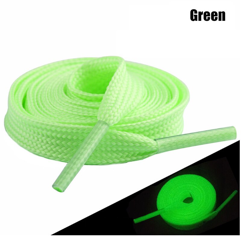 1 paar Lichtgevende Schoenveters voor Kid Sneakers Mannen Vrouwen Sportschoenen Veters Glow In The Dark Night Shoestrings Reflecterende Schoenveters