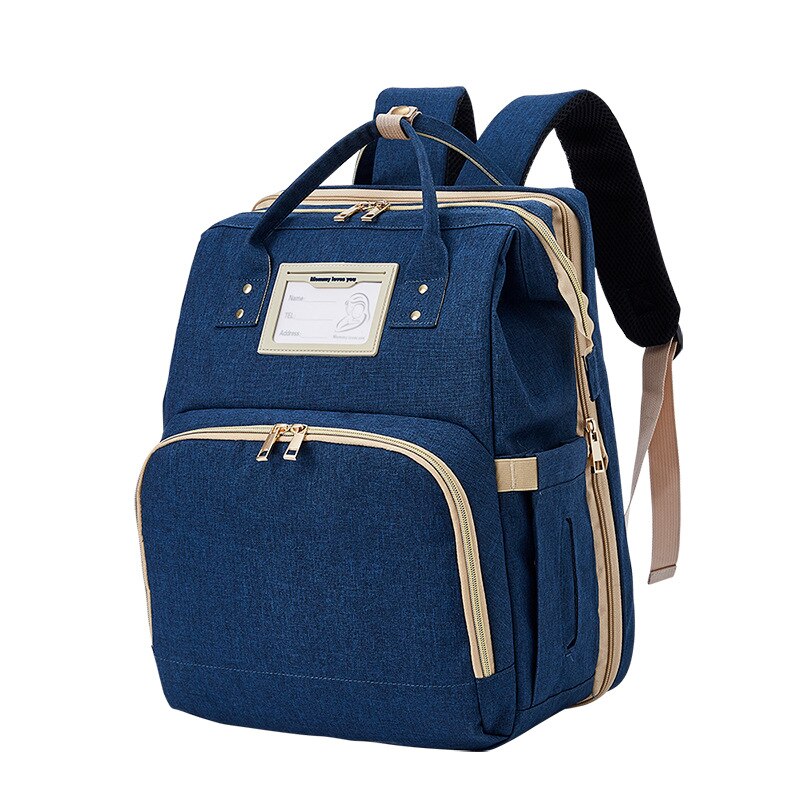 Baby Luier Tas Rugzak Waterdicht Moederschap Mummie Zak Wandelwagen Nappy Baby Tas Voor Mama Grote Capaciteit Wetbag Handtassen: navy