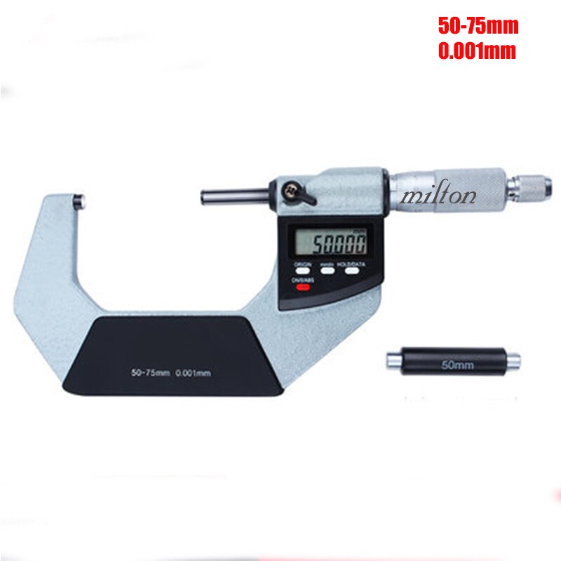 0.001mm Digital Outside Micrometer 0-25mm 25-50mm 50-75mm 75-100mm Electronic Micrometer Caliper Gauge Meter Micrometer Carbide