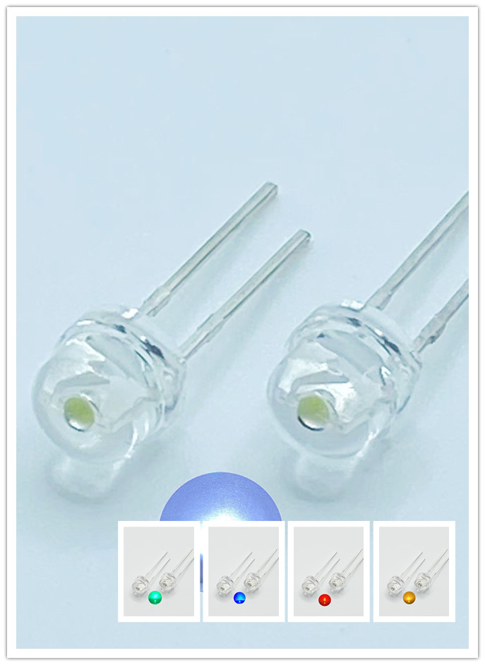 100pcs/lot 5MM white red yellow green purple straw hat lamp beads super bright LED Light-emitting diodes (leds) for DIY lights: Pink