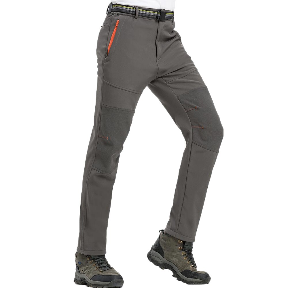 LOFTY STONE Men's Winter Pants Men Reflective Warm Fleece Softshell Trousers Mens Cargo Pants Male Loose Waterproof Sweatpants