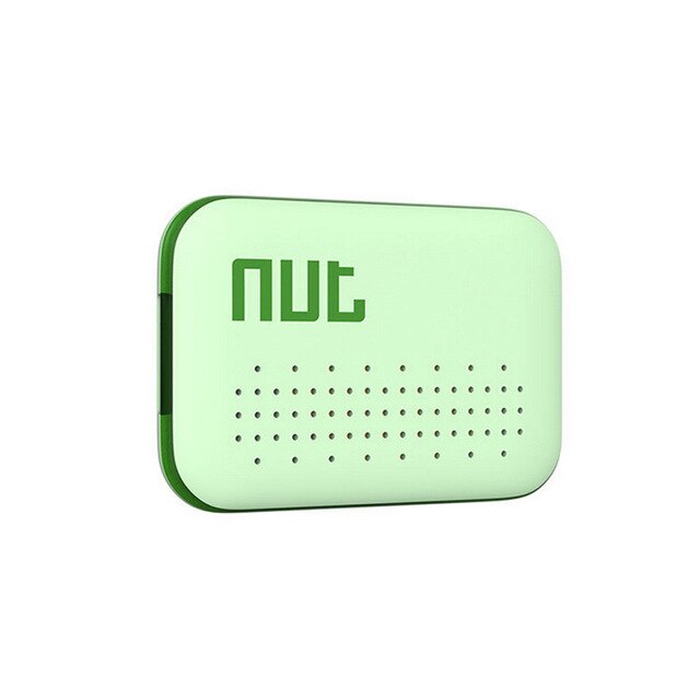 Mini localisateur intelligent sans fil Bluetooth, Original Nut, traceur d'étiquette, alarme de rappel de perte, localisateur GPS pour portefeuille d'enfant: green