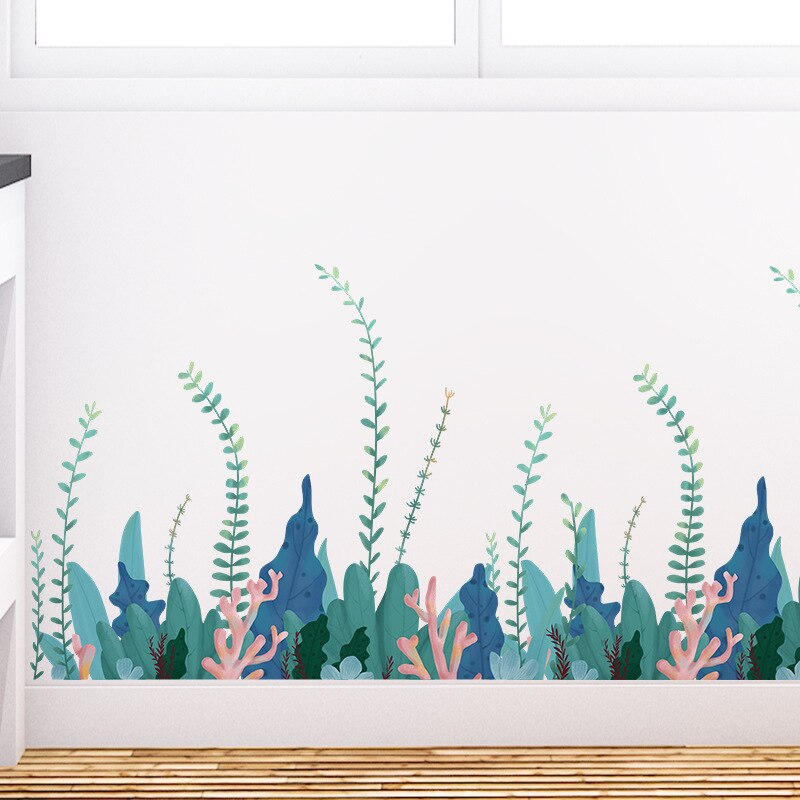 Zeewier Plint Lijn Muur Pvc Plakken Kinderkamer Kleuterschool Badkamer Versieren Wanddecoratie Posters Diy Zelfklevende