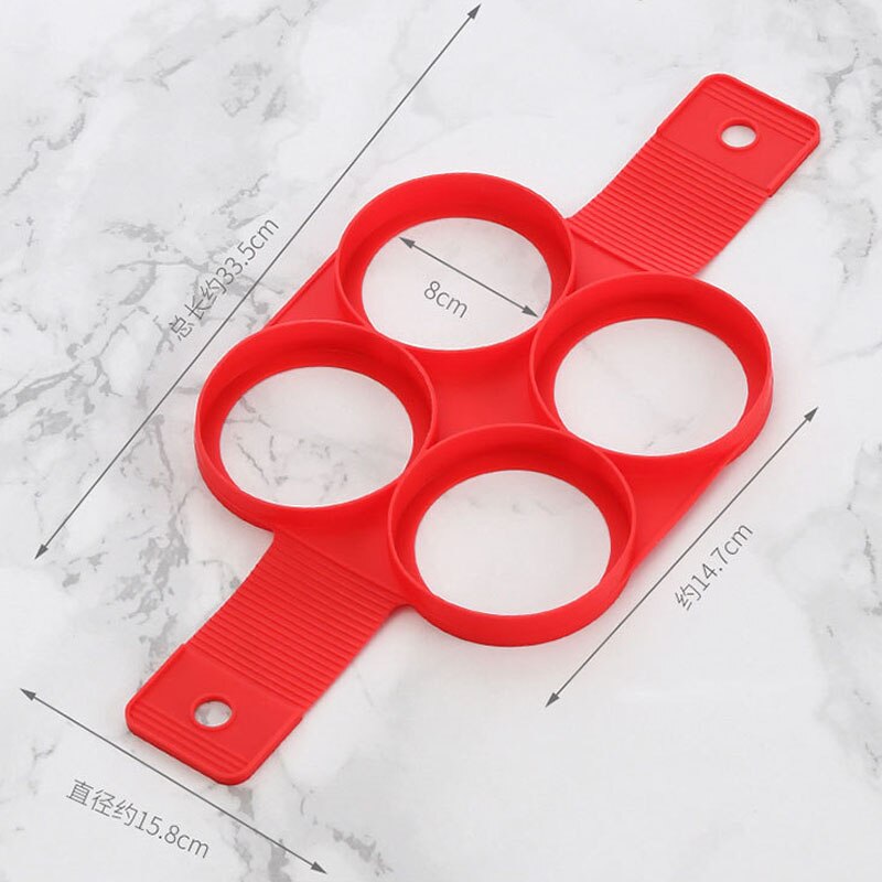 Naleśnikarka 7 otworów okrągła kuchnia DIY foremka robić pankejków smażenie na naleśniki jajowar pomocnicy BPA trzepnięcie kuchnia formularz bezpłatne silii B3H1: 2