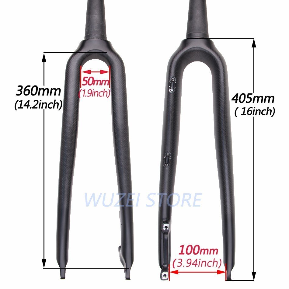le vélo de route en fibre de carbone fourche avant en fibre de carbone fourche avant route vélo avant frein à disque fourche pièces de vélo 700C