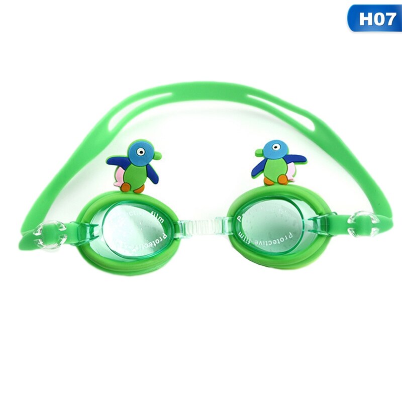 Dier Leuke Verstelbare Kinderen Kids Waterdichte Siliconen Anti Fog Uv Shield Zwemmen Glazen Goggles Eyewear Brillen: H07