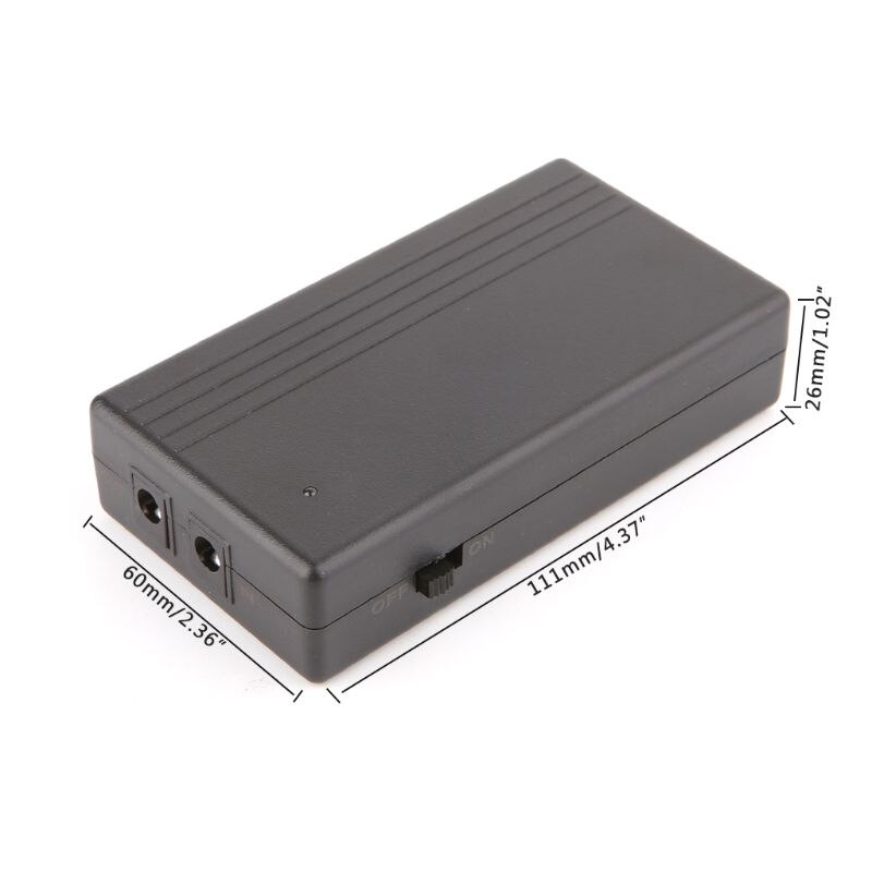 12v 2a 22.2w ups uavbrutt backup strømforsyning mini batteri til kamera ruter elektrisk utstyr