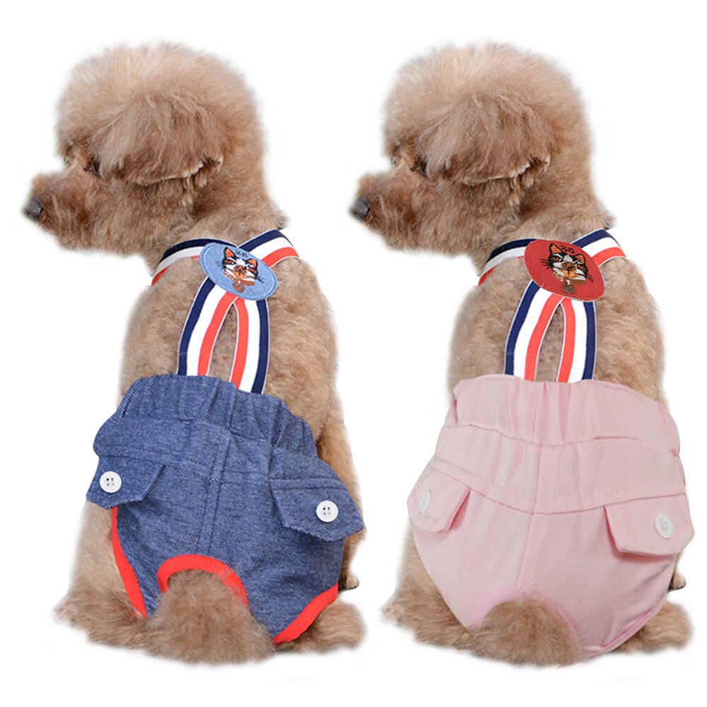 Pañal lavable para perro y gato, pantalones fisiológicos para mujer, ropa interior suave, pantalones cortos para mascotas, bragas sanitarias, XS-XL