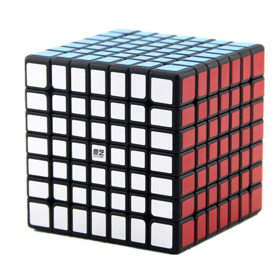 QIYI-Cubo mágico de velocidad 3x3x3 4x4x4 5x5x5, rompecabezas, pegatinas negras, Cubo mágico, Educación, aprendizaje, Cubo mágico, juguetes para niños: Gris claro